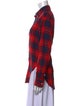 TOTEME Plaid Print Long Sleeve Button-Up Top