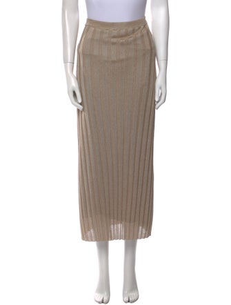 TOTEME Pleated Accents Midi Length Skirt