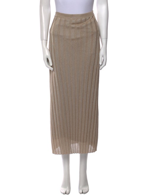 TOTEME Pleated Accents Midi Length Skirt