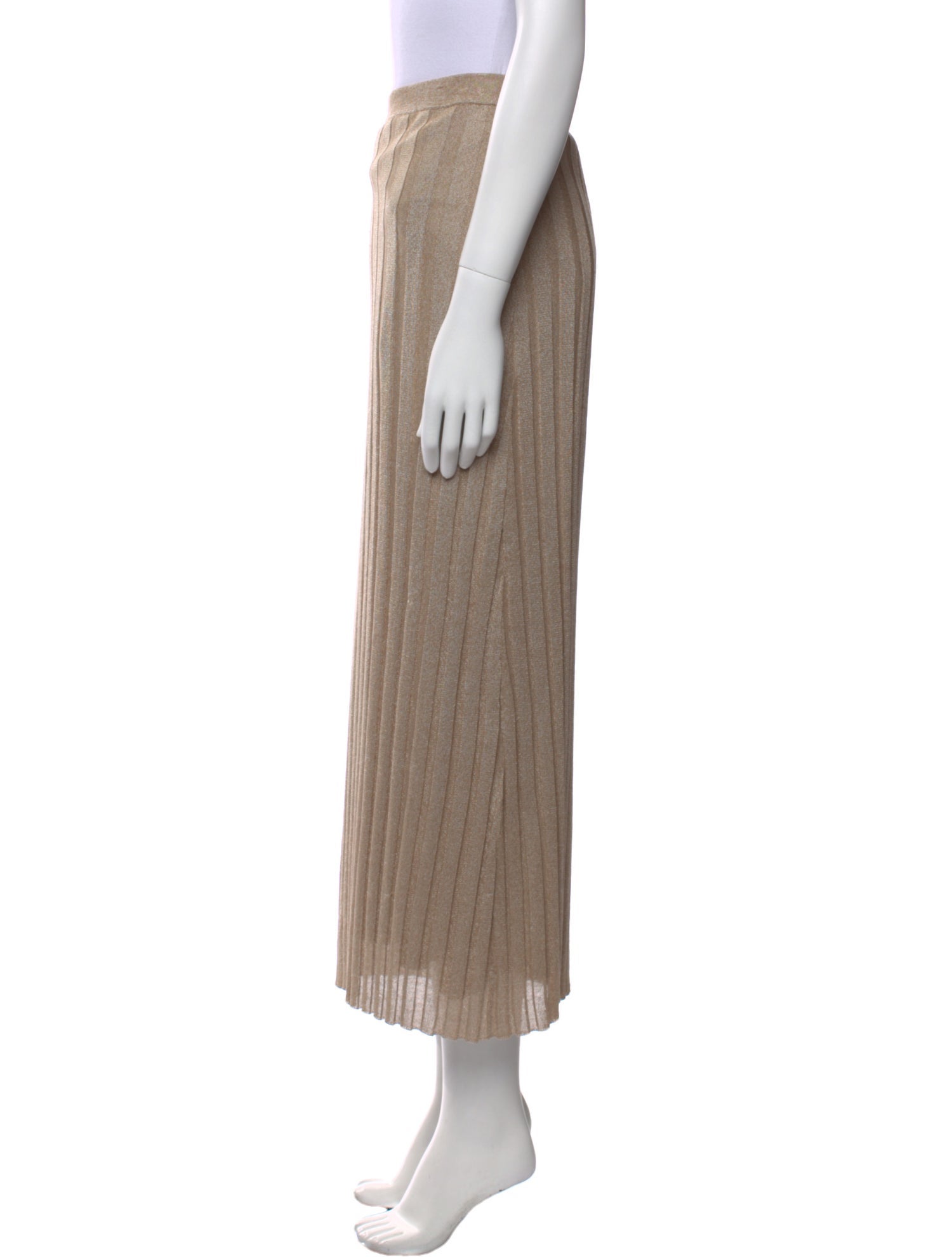 TOTEME Pleated Accents Midi Length Skirt