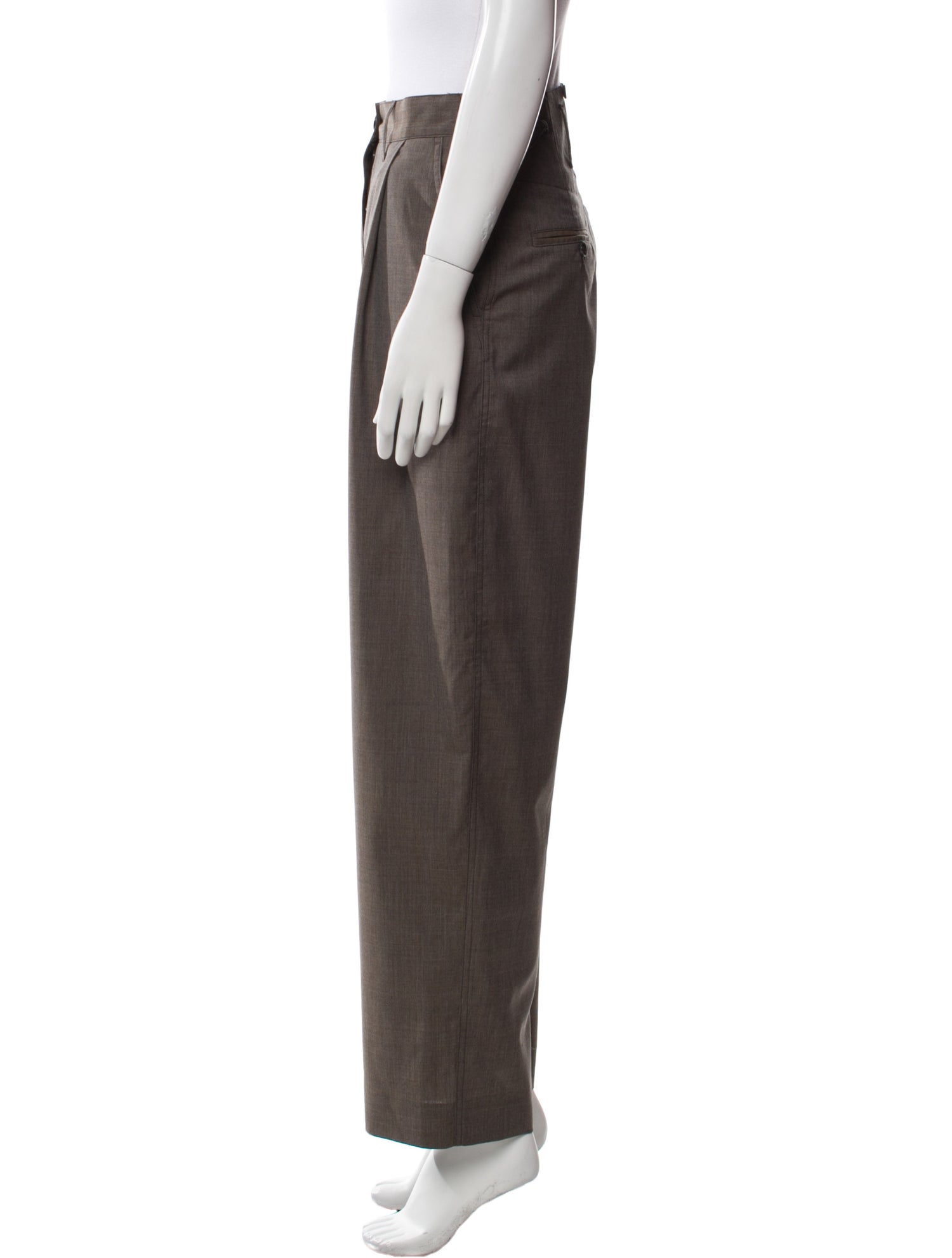 TOTEME Fluid Button Trouser Wide Leg Pants