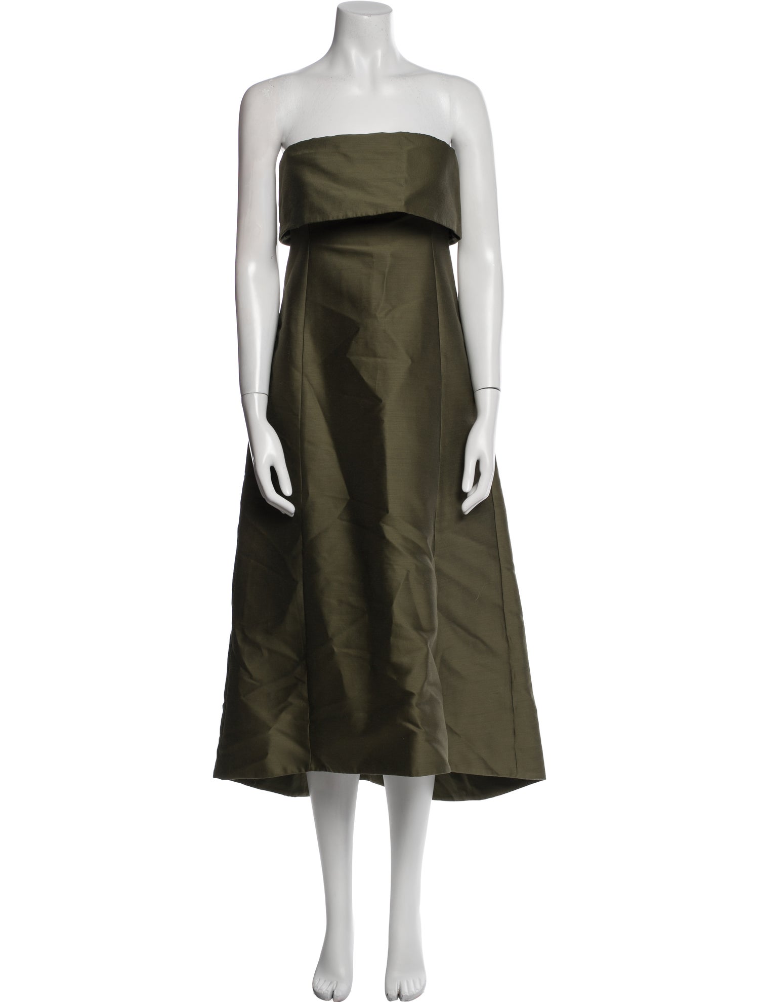 TOTEME Strapless Midi Length Dress