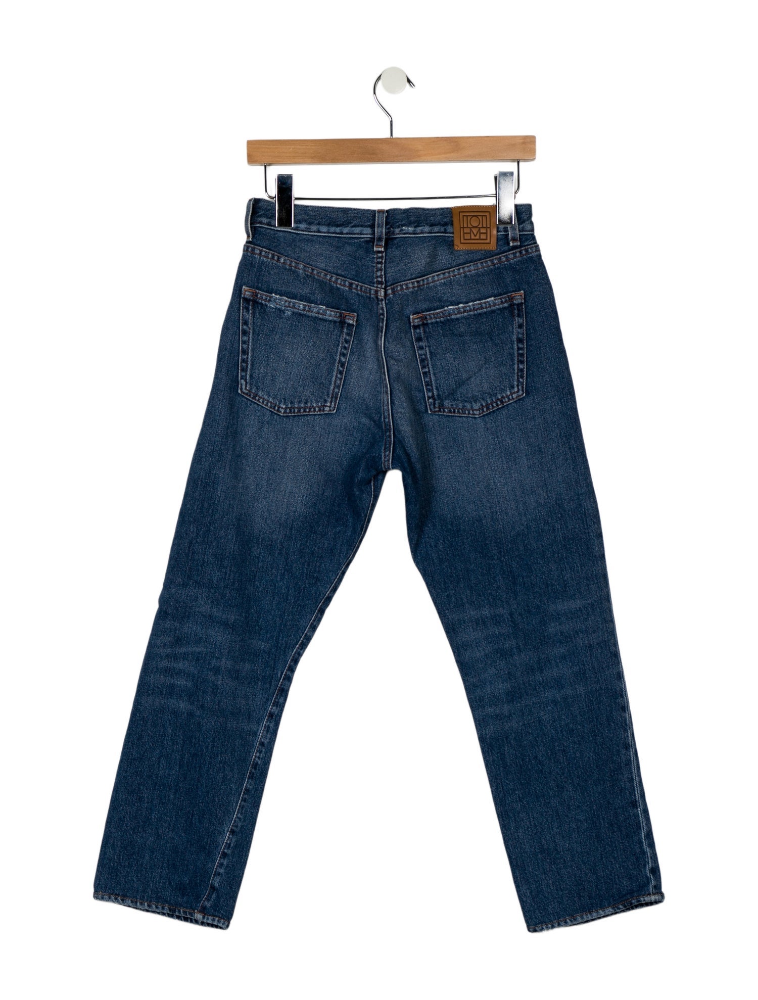 TOTEME Mid-Rise Straight Leg Jeans