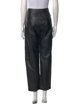TOTEME Leather Straight Leg Pants
