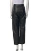 TOTEME Leather Straight Leg Pants