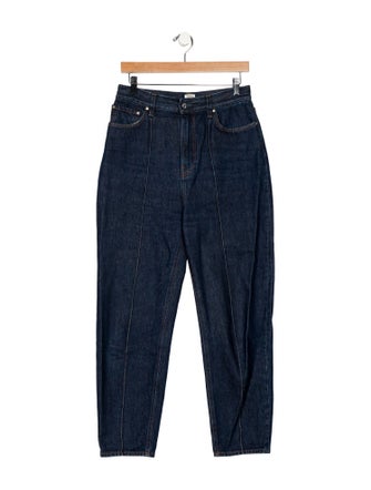 TOTEME High-Rise Straight Leg Jeans