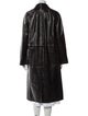 TOTEME Raglan-Sleeve Croco Embossed Leather Trench Coat