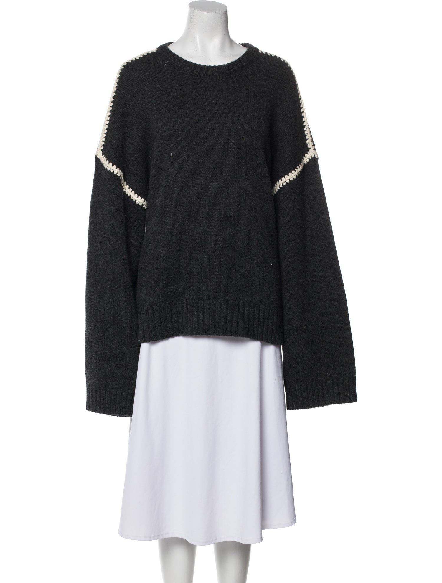 TOTEME Wool Crew Neck Sweater