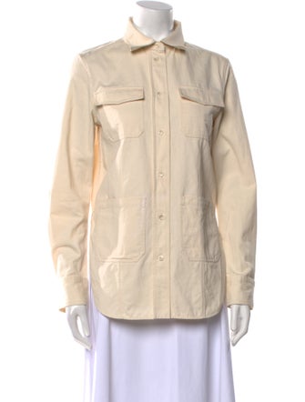 TOTEME Long Sleeve Button-Up Top