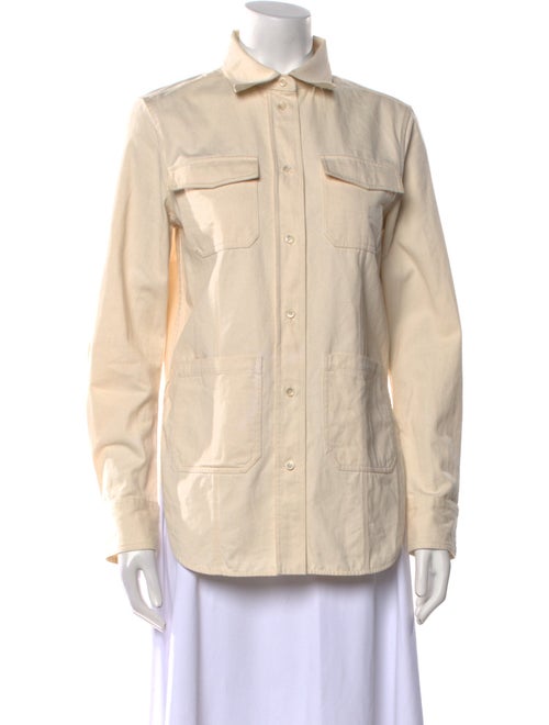 TOTEME Long Sleeve Button-Up Top