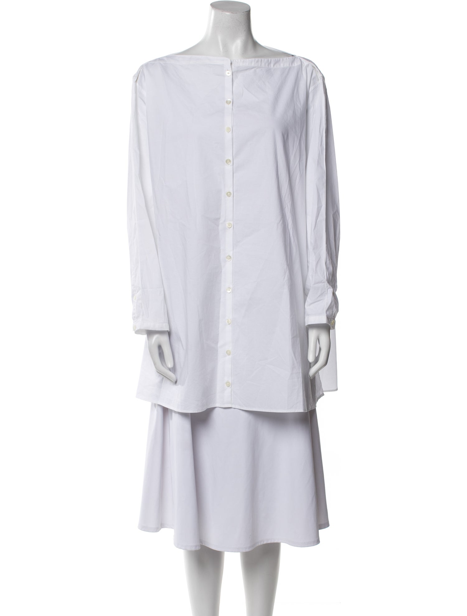 TOTEME Mock Neck Long Sleeve Tunic