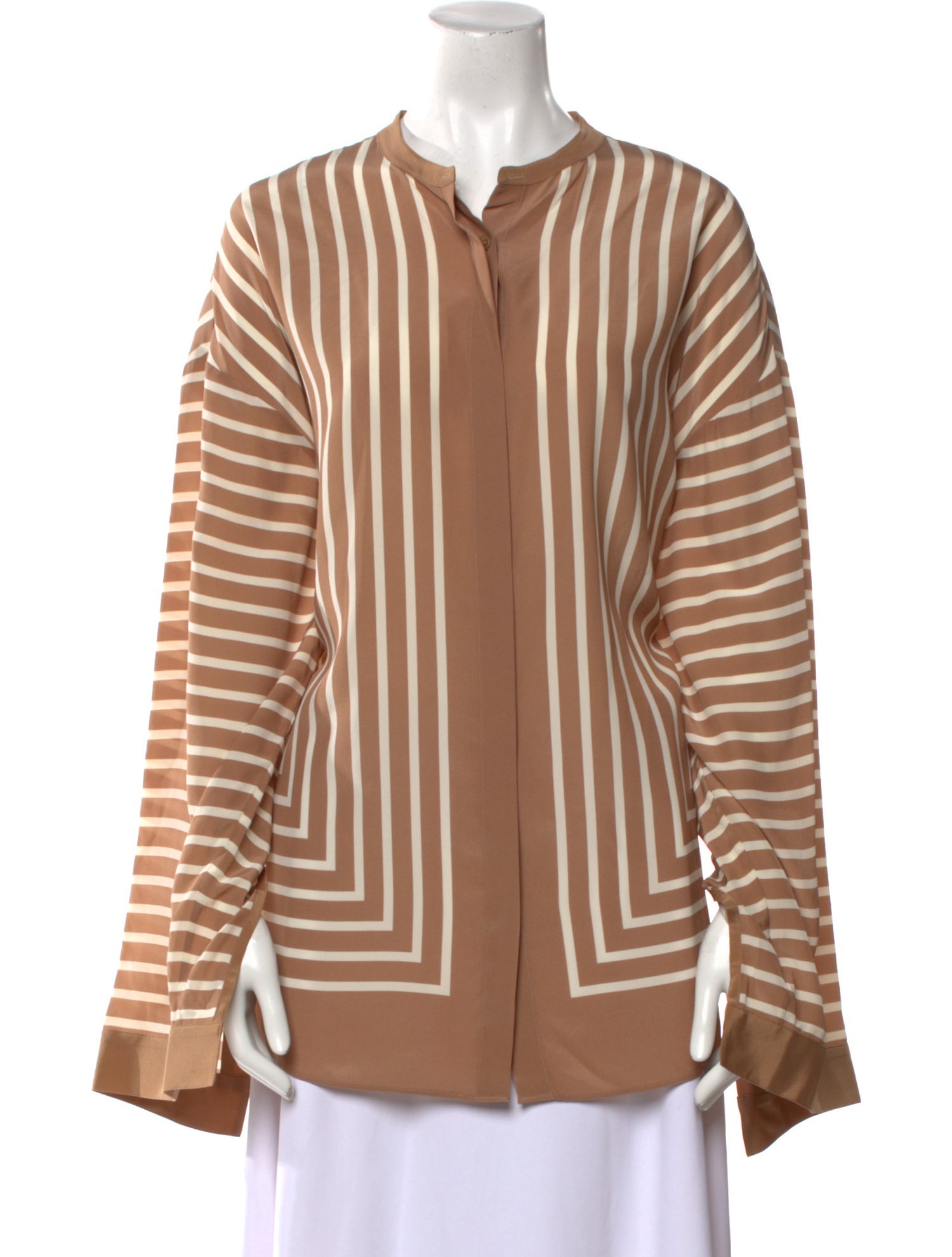 TOTEME Silk Striped Tunic