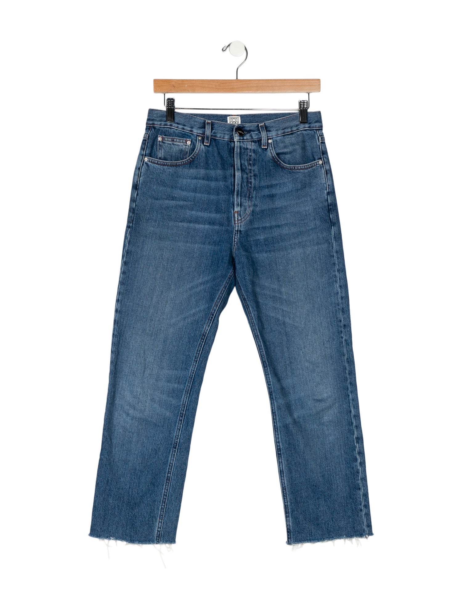 TOTEME High-Rise Straight Leg Jeans