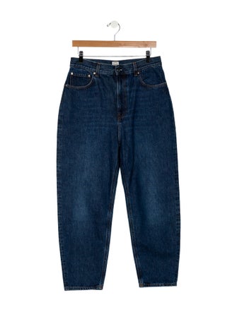 TOTEME High-Rise Straight Leg Jeans