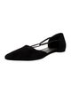 TOTEME Suede Grosgrain Trim D'Orsay Flats