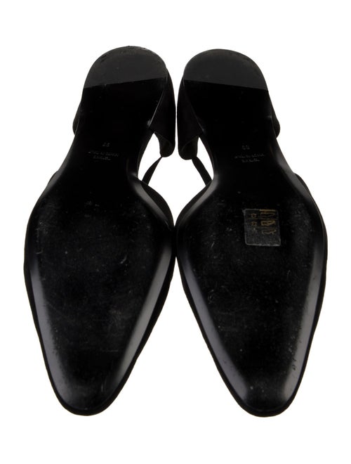 TOTEME Suede Grosgrain Trim D'Orsay Flats