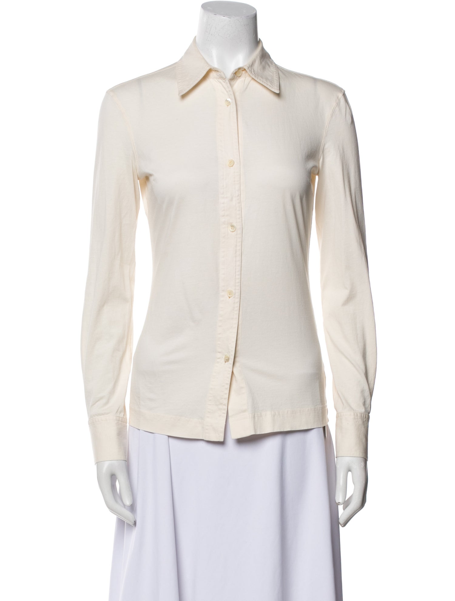 TOTEME Long Sleeve Button-Up Top