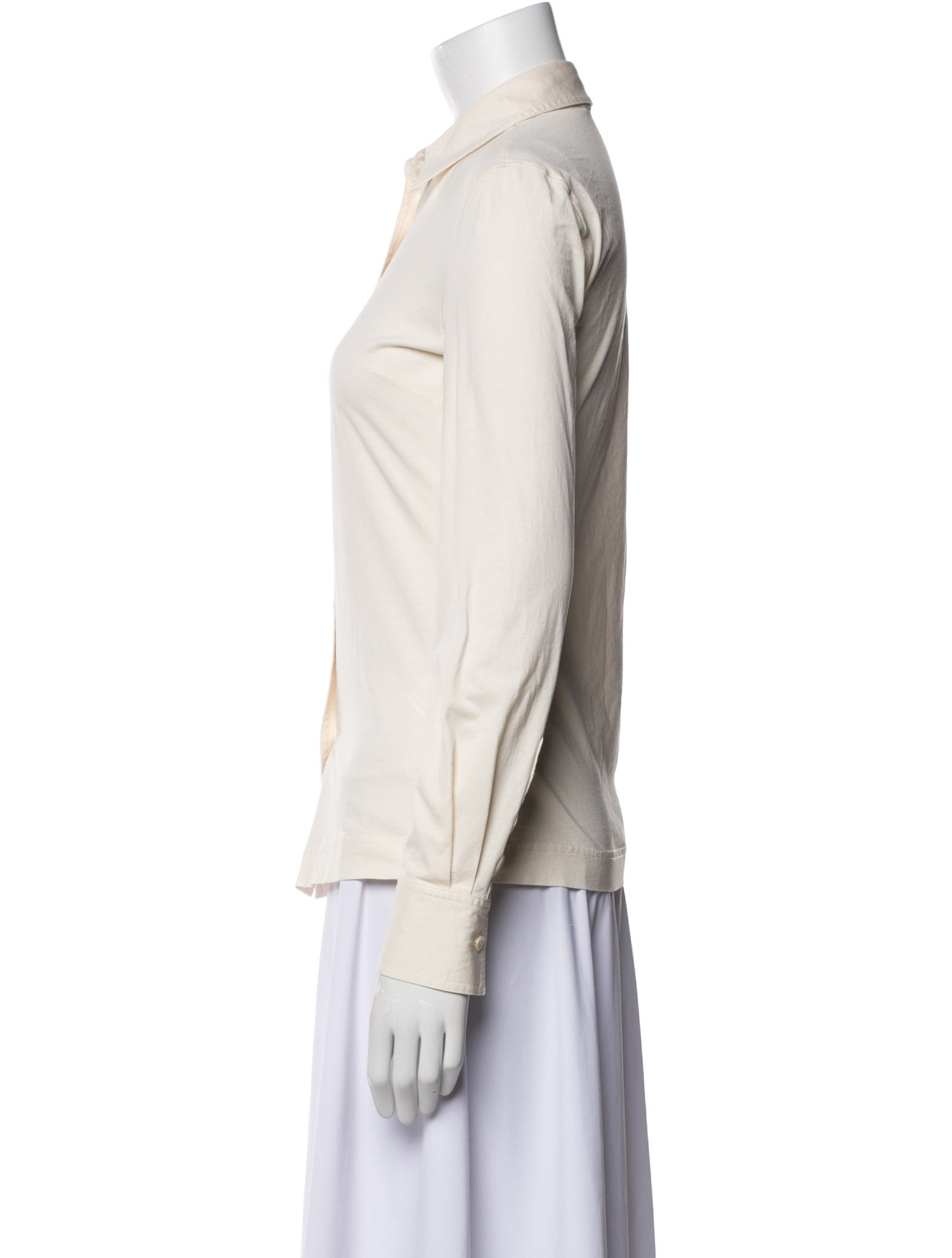 TOTEME Long Sleeve Button-Up Top