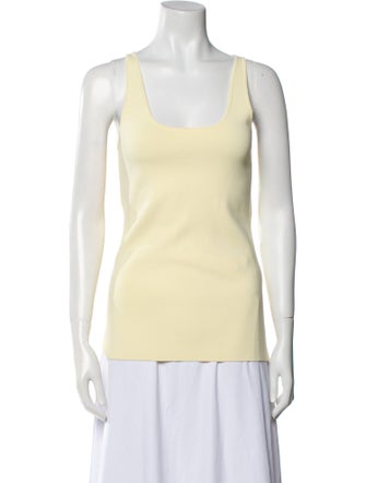 TOTEME Compact Knit Scoop Neck Top