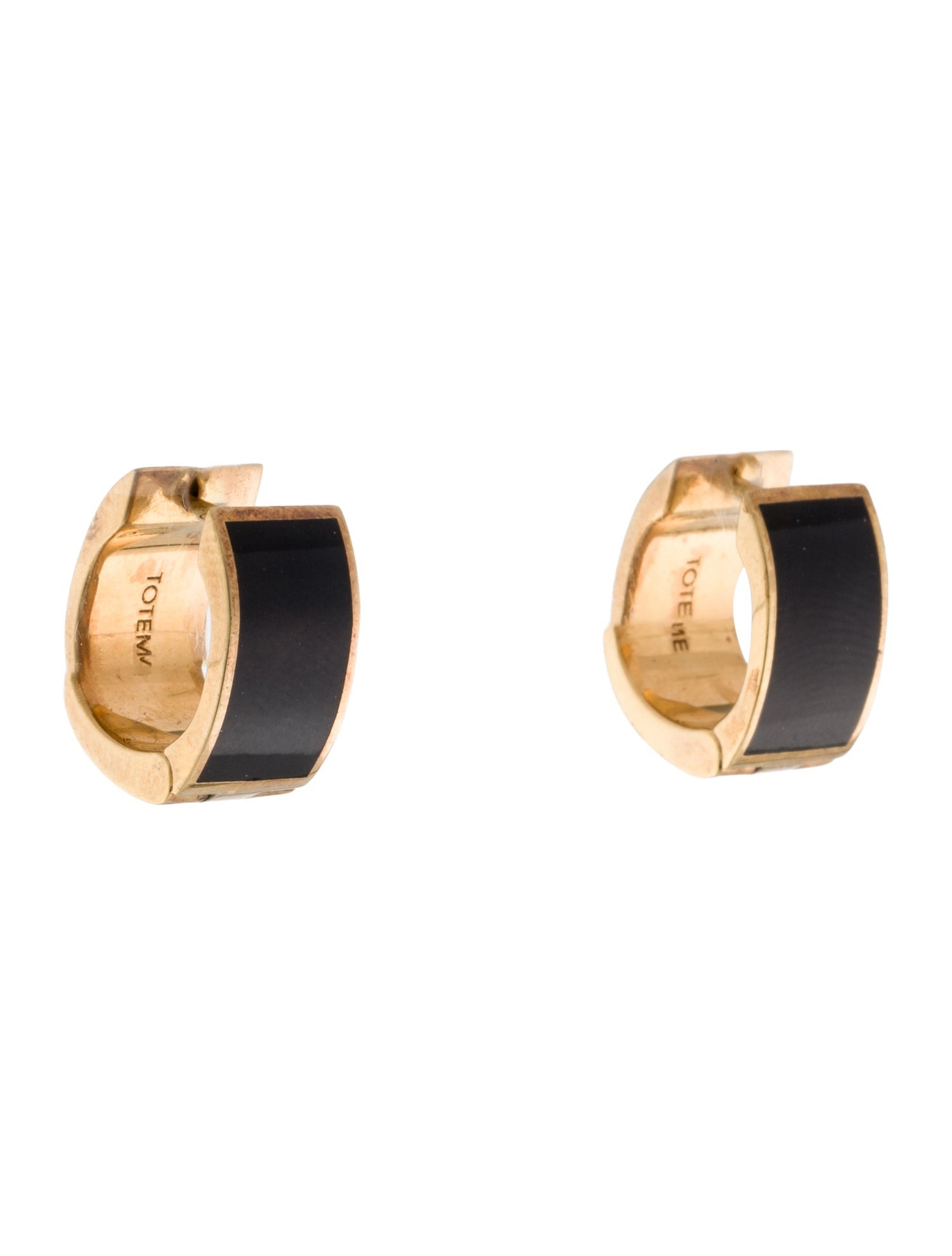 TOTEME Enamel Signature Hoop Earrings