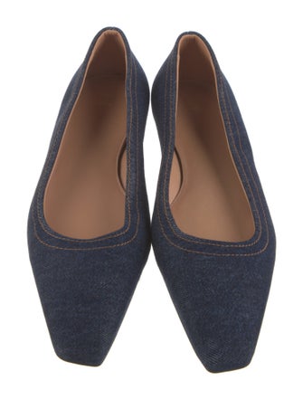 TOTEME Denim Ballet Flats