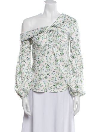 AMUR Floral Print Floral Print Blouse