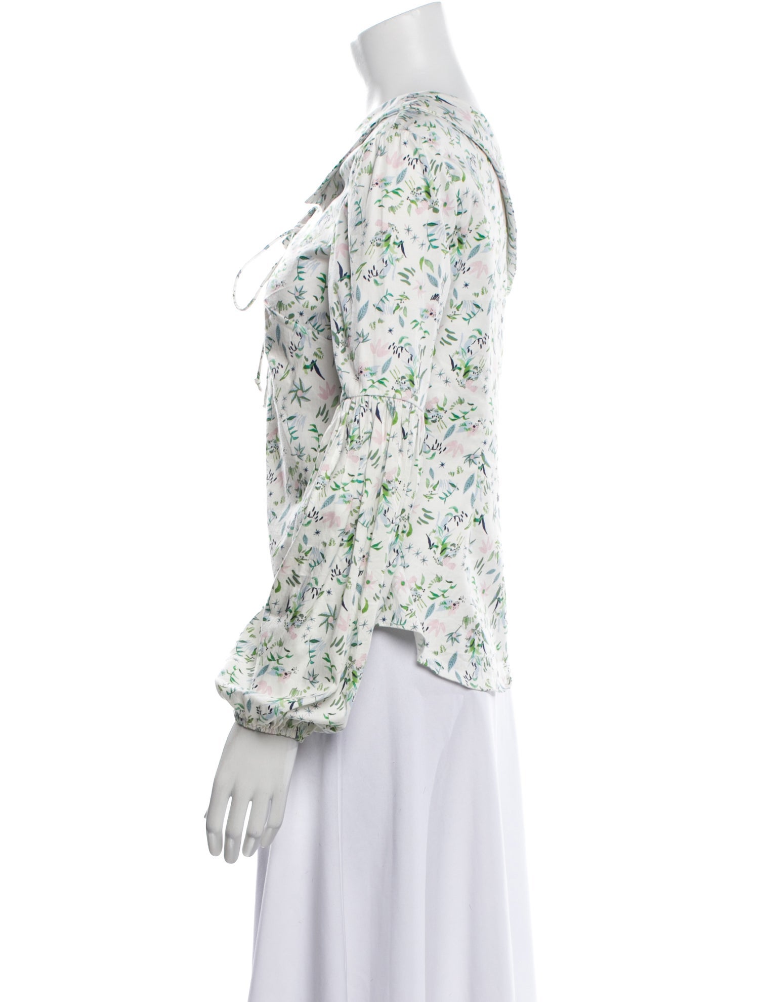 AMUR Floral Print Floral Print Blouse