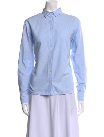 TOTEME Signature Cotton Shirt Long Sleeve Button-Up Top