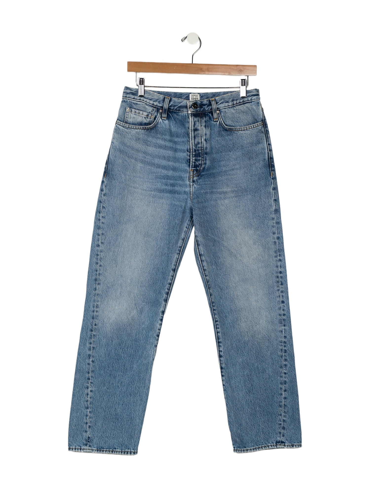 TOTEME High-Rise Straight Leg Jeans