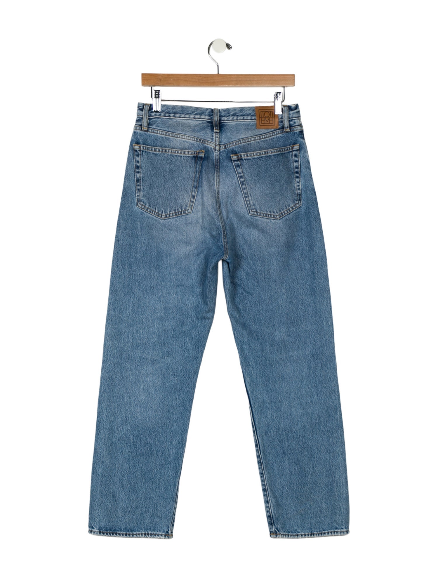 TOTEME High-Rise Straight Leg Jeans