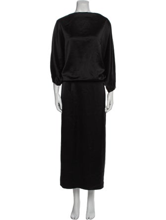 TOTEME Bateau Neckline Long Dress