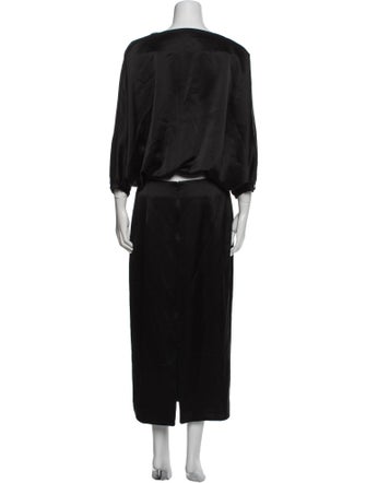 TOTEME Bateau Neckline Long Dress