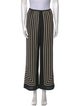TOTEME Monogram Silk Jacquard Slacks Wide Leg Pants