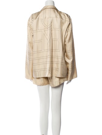 TOTEME Silk Printed Pajamas