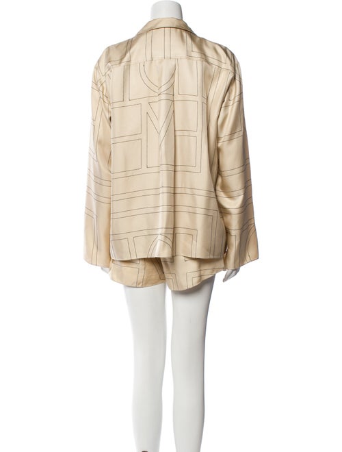 TOTEME Silk Printed Pajamas