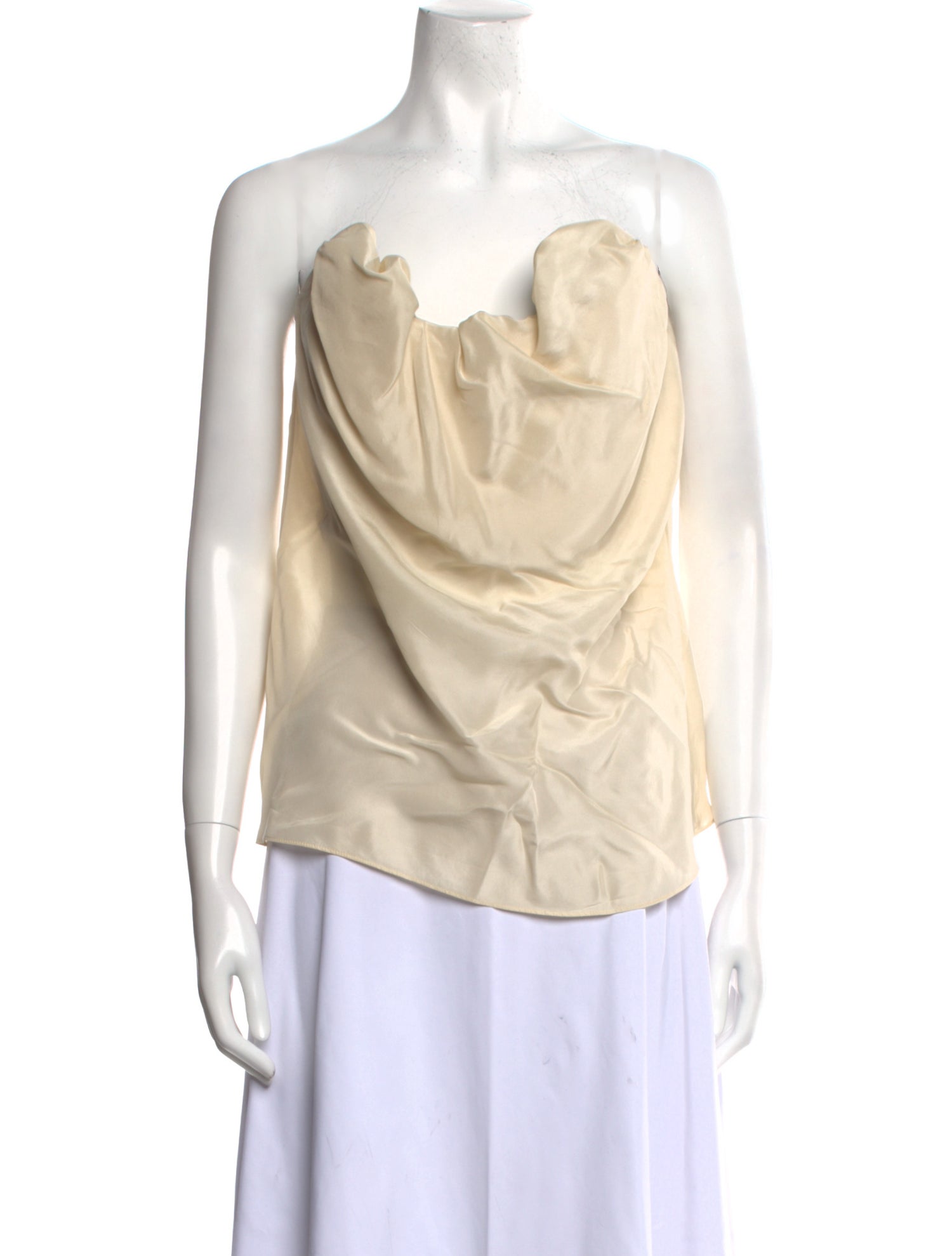 TOTEME Silk Strapless Top