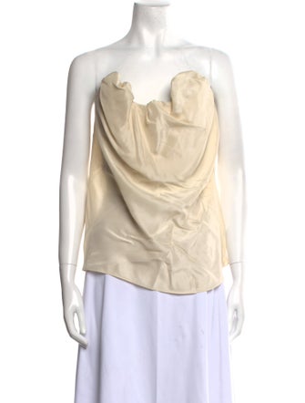 TOTEME Silk Strapless Top