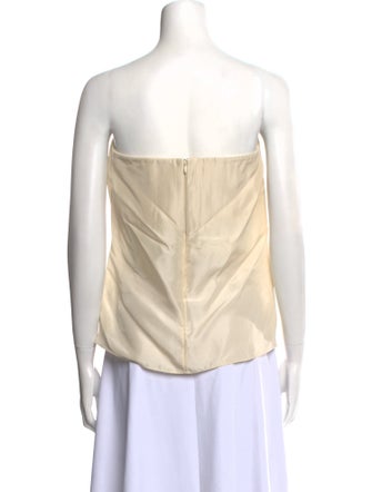 TOTEME Silk Strapless Top