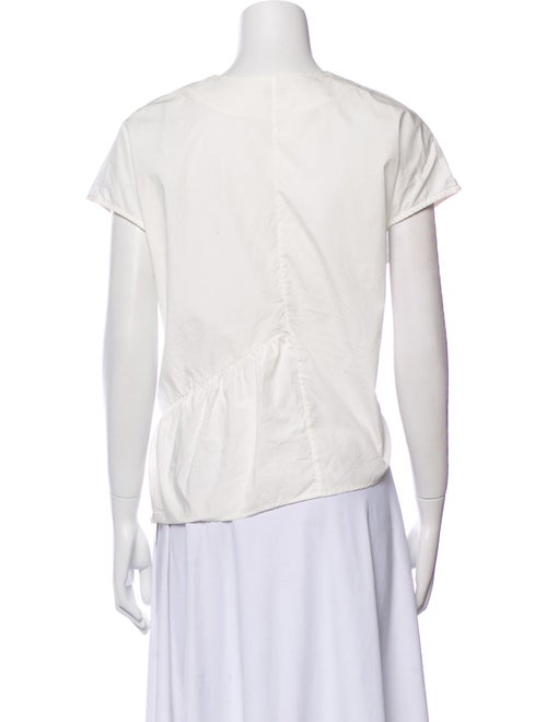 TOTEME V-Neck Short Sleeve Blouse