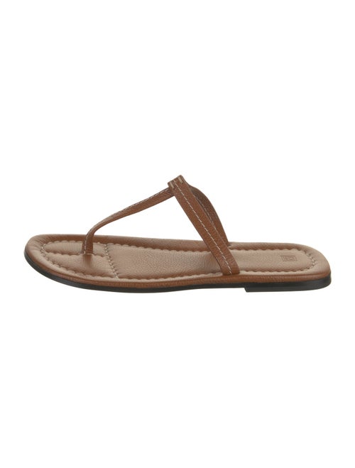 TOTEME Leather T-Strap Sandals