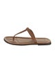 TOTEME Leather T-Strap Sandals