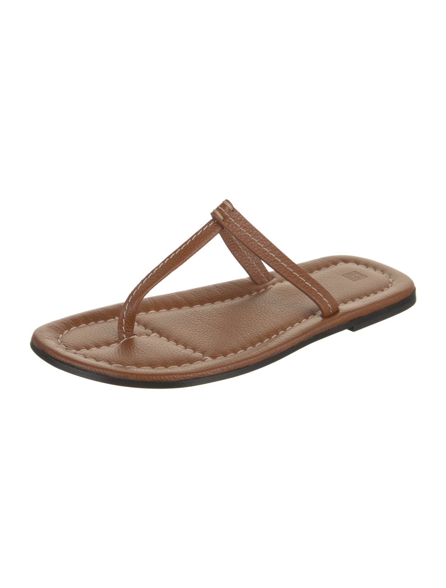 TOTEME Leather T-Strap Sandals