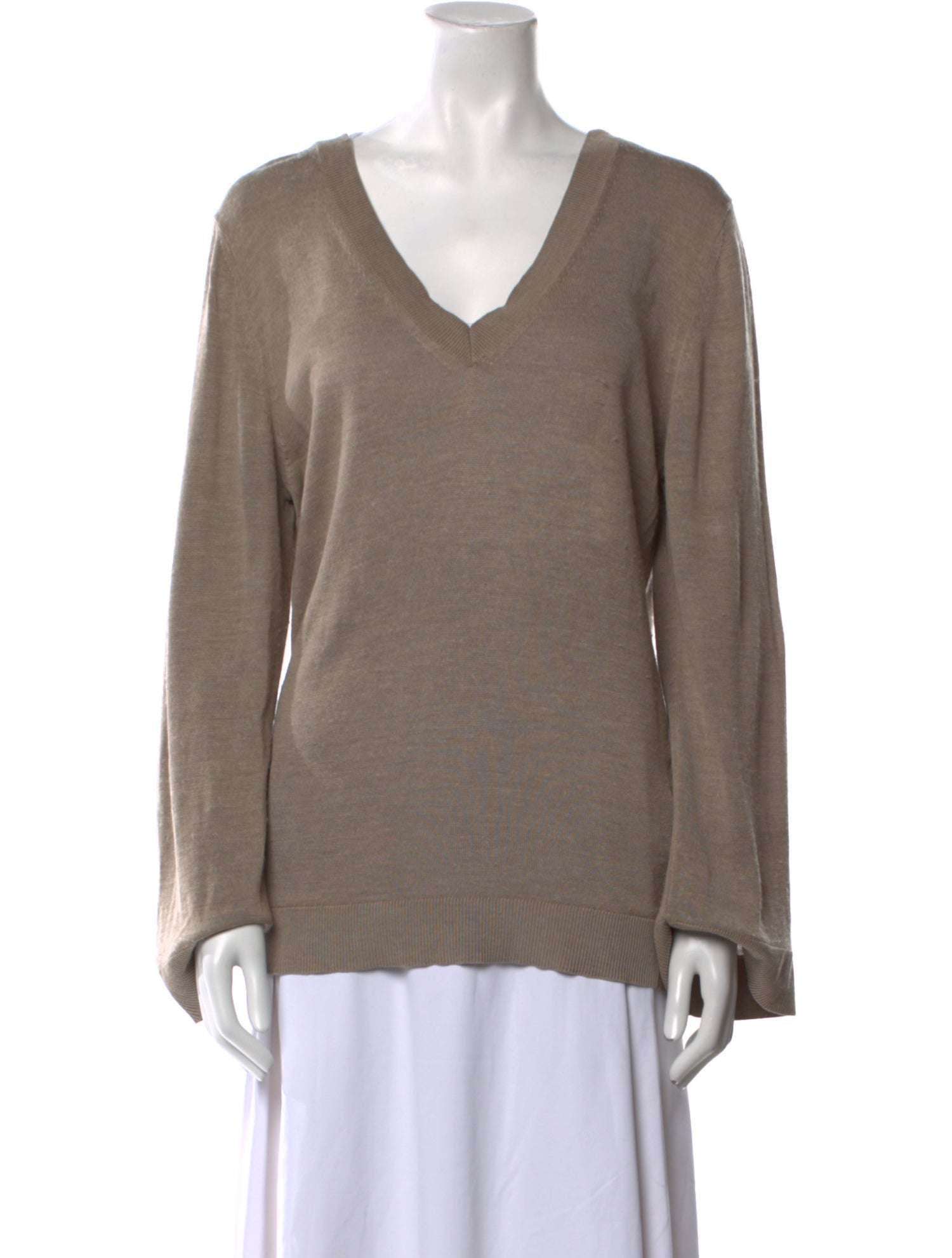 TOTEME V-Neck Silk Sweater
