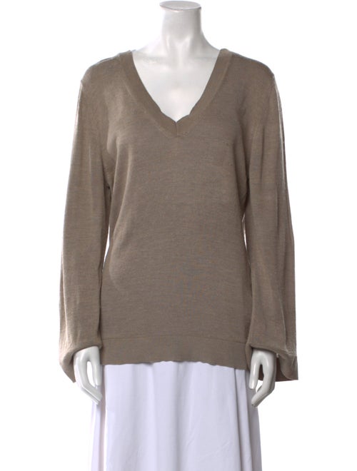 TOTEME V-Neck Silk Sweater