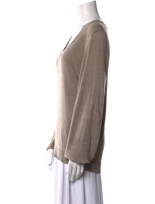 TOTEME V-Neck Silk Sweater