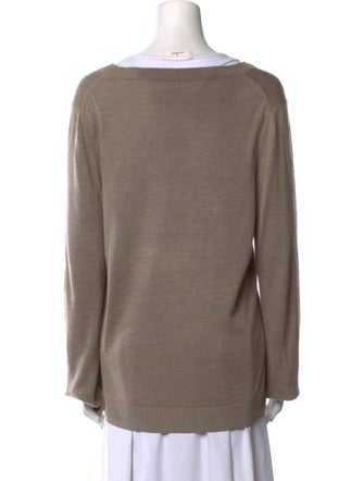 TOTEME V-Neck Silk Sweater