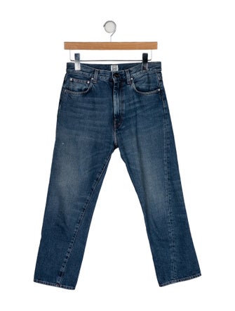 TOTEME Twisted Seam Denim Straight Leg Jeans