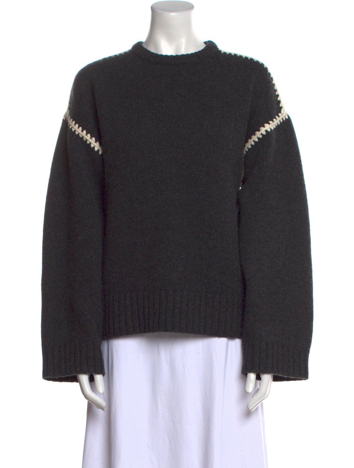 TOTEME Wool Mock Neck Sweater