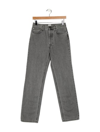 TOTEME Classic Cut Denim Full Length Straight Leg Jeans