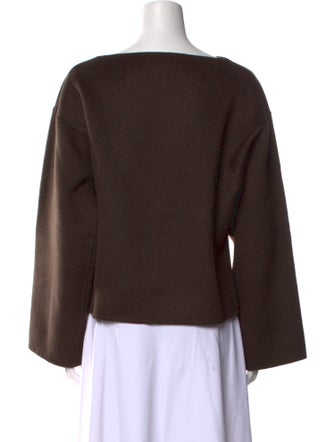 TOTEME Wool Bateau Neckline Sweater